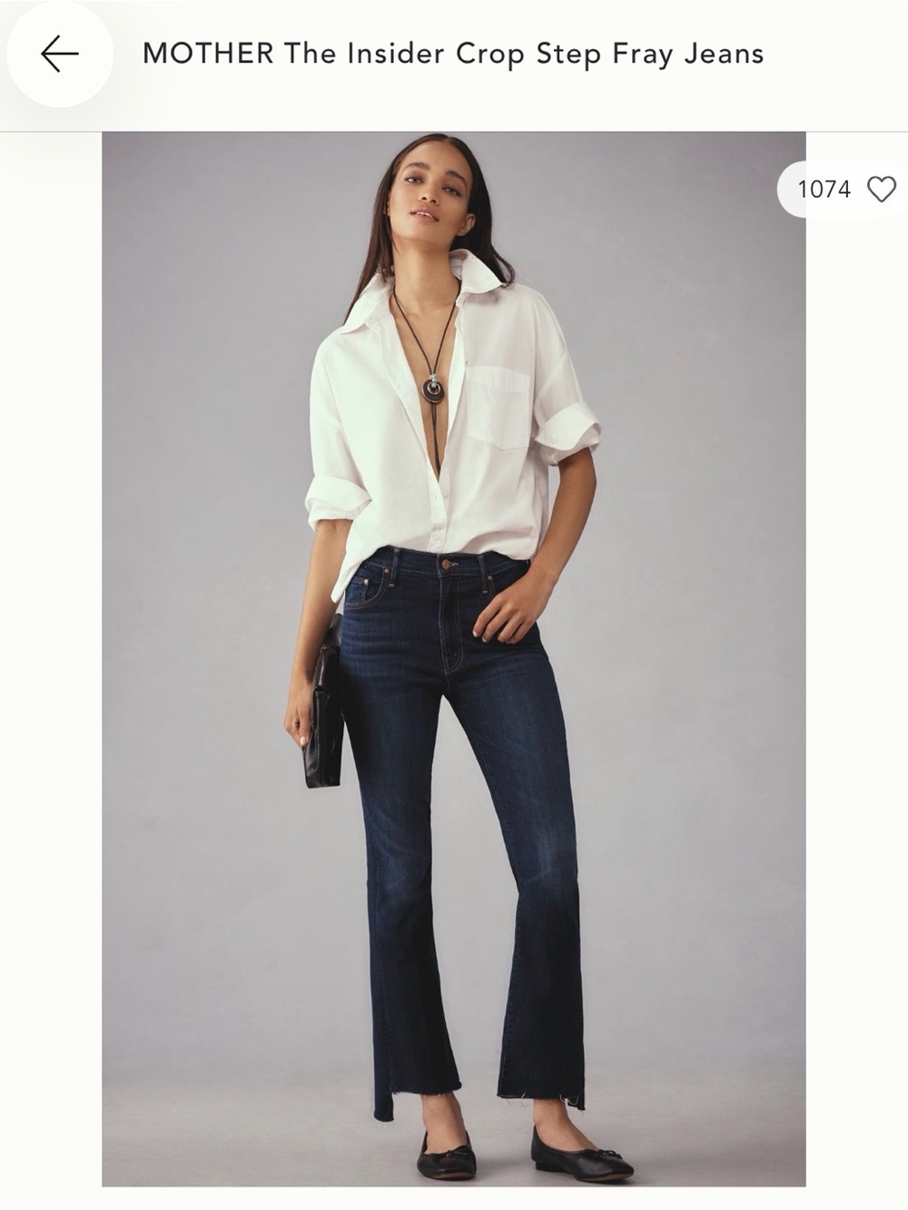 Mother insider crop step hem jeans